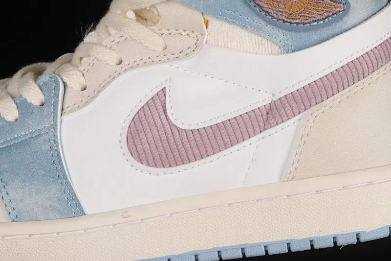 All categories Air Jordan Jordan series basketball shoes Air Jordan 1 High Air Jordan 1 Zoom CMFT "Celestine Blue" AJ1 Joe 1 Macaron Rice White Powder DQ5092-651